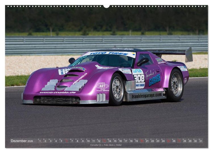 Produktbild: Corvette Racing 2026 (Wandkalender 2026 DIN A2 quer), CALVENDO Monatskalender
