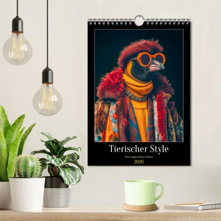 Produktbild: Tierischer Style (Wandkalender 2026 DIN A4 hoch), CALVENDO Monatskalender