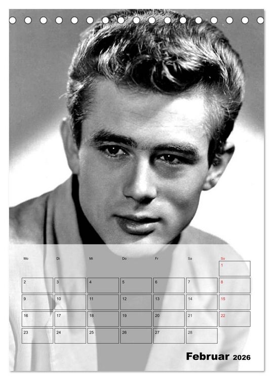 Produktbild: Filmstars - Legenden der goldenen Filmjahre (Tischkalender 2026 DIN A5 hoch), CALVENDO Monatskalender