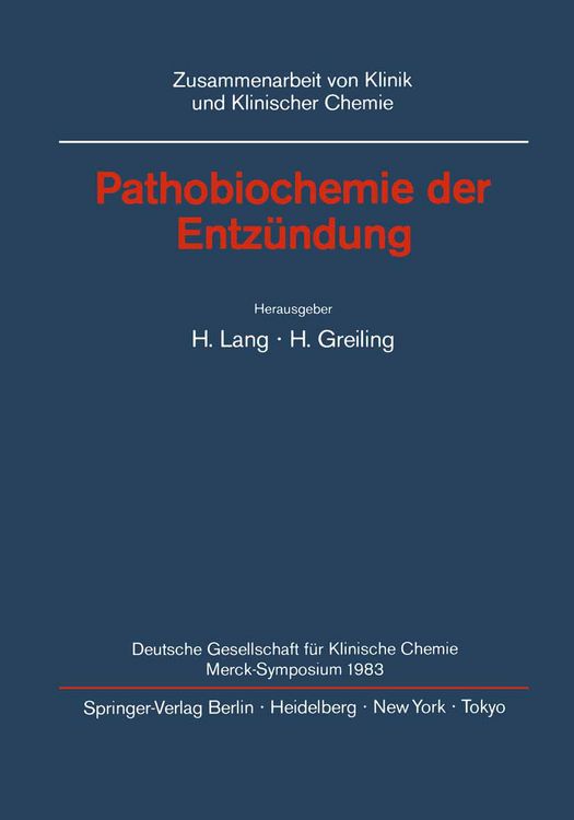 Produktbild: Pathobiochemie der Entz&uuml;ndung