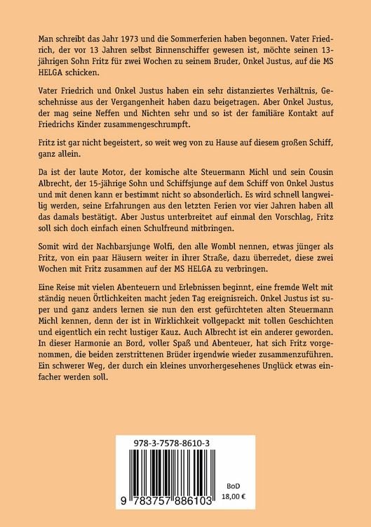 Produktbild: Schiffers Fritz Ferien 1973 an Bord bei Onkel Justus