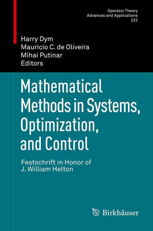 Produktbild: Mathematical Methods in Systems, Optimization, and Control