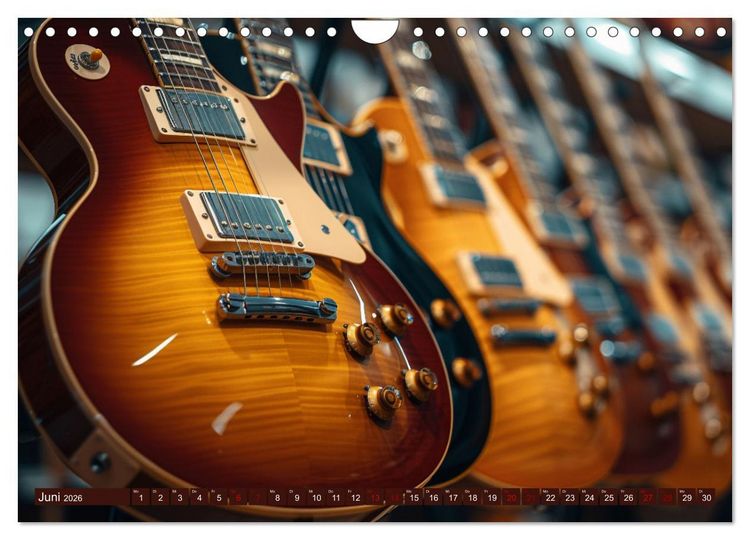 Produktbild: Wegbegleiter Gitarre (Wandkalender 2026 DIN A4 quer), CALVENDO Monatskalender