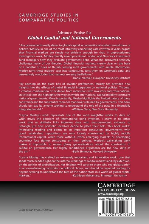 Produktbild: Global Capital and National Governments