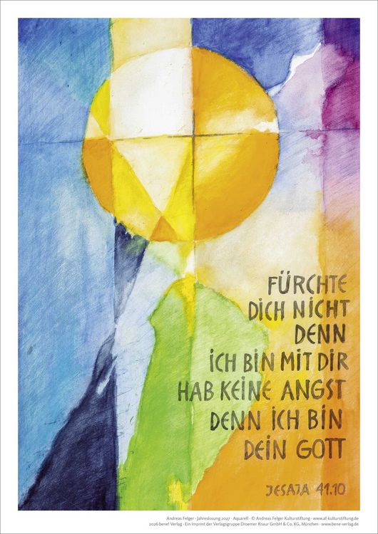 Produktbild: Jahreslosung 2027 Andreas Felger, Kunstdruck A4