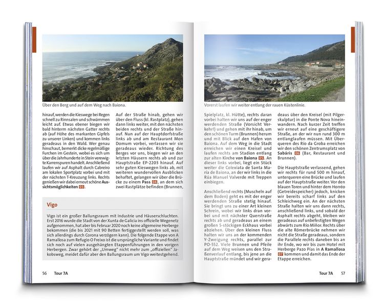 Produktbild: KOMPASS Wanderf&uuml;hrer Jakobsweg Portugal &ndash; Spanien, 25 Etappen mit Extra-Tourenkarte