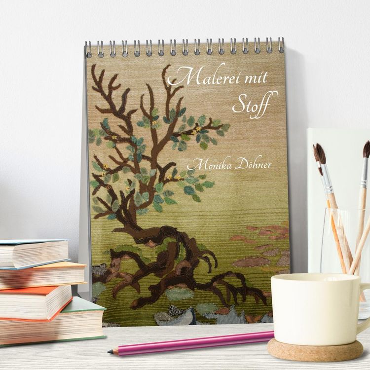Produktbild: Malerei mit Stoff (Tischkalender 2026 DIN A5 hoch), CALVENDO Monatskalender