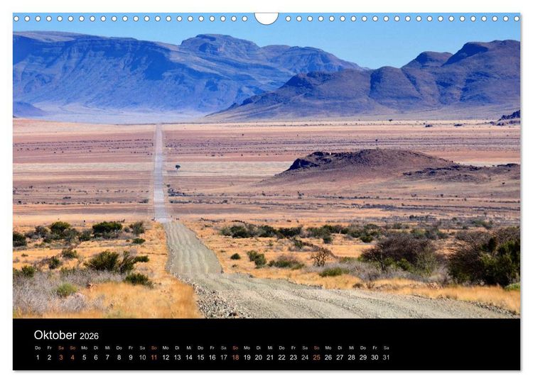 Produktbild: Namibia: Ein Traum von sanftem Licht und unendlicher Weite (Wandkalender 2026 DIN A3 quer), CALVENDO Monatskalender