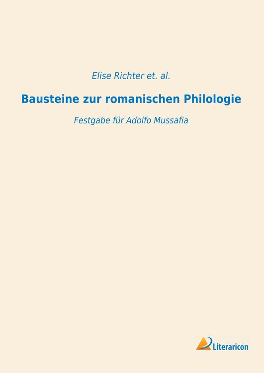 Produktbild: Bausteine zur romanischen Philologie