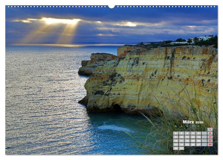 Produktbild: Portugals Traumk&uuml;ste Algarve (hochwertiger Premium Wandkalender 2026 DIN A2 quer), Kunstdruck in Hochglanz