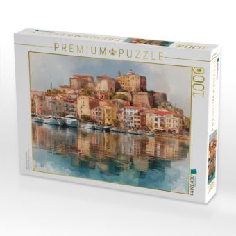 Produktbild: CALVENDO Puzzle Calvi, Corsica, Frankreich | 1000 Teile Lege-Gr&ouml;&szlig;e 64x48cm Foto-Puzzle f&uuml;r gl&uuml;ckliche Stunden