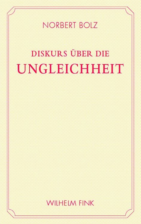 Produktbild: Diskurs &uuml;ber die Ungleichheit