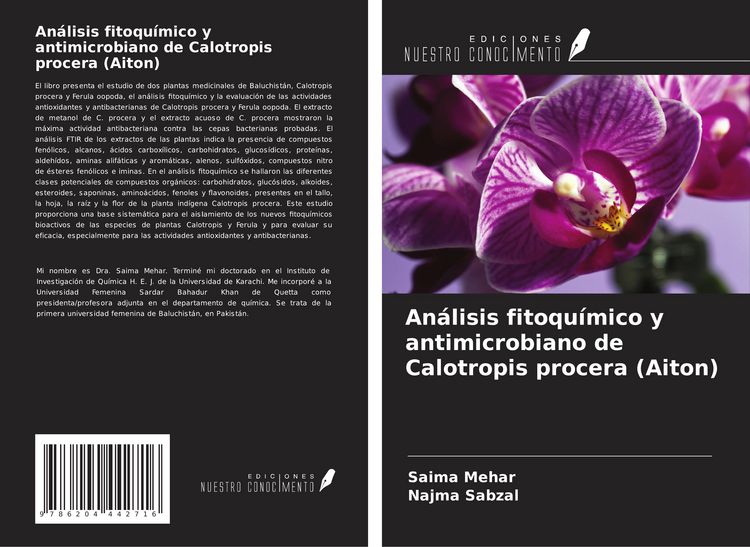 Produktbild: An&aacute;lisis fitoqu&iacute;mico y antimicrobiano de Calotropis procera (Aiton)