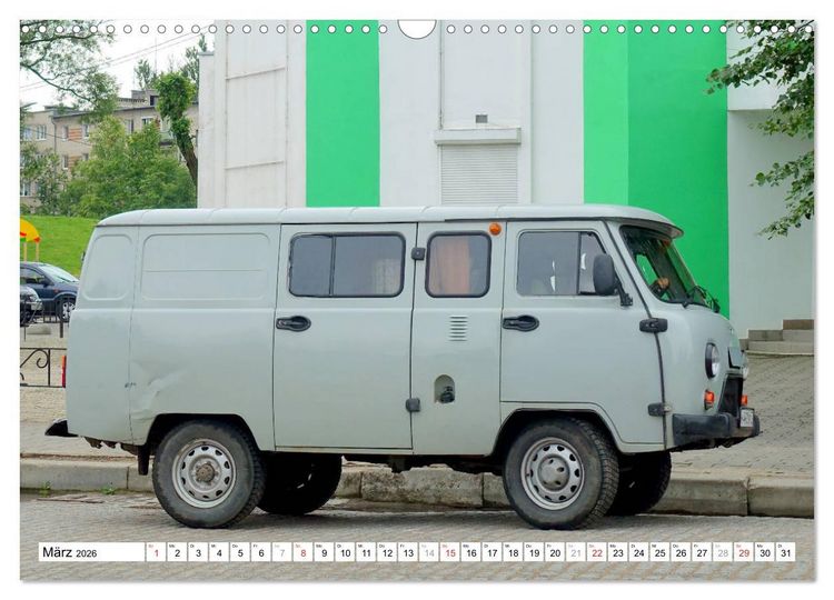 Produktbild: Auto-Legende UAZ-452 - Russlands Brotlaib auf R&auml;dern (Wandkalender 2026 DIN A3 quer), CALVENDO Monatskalender