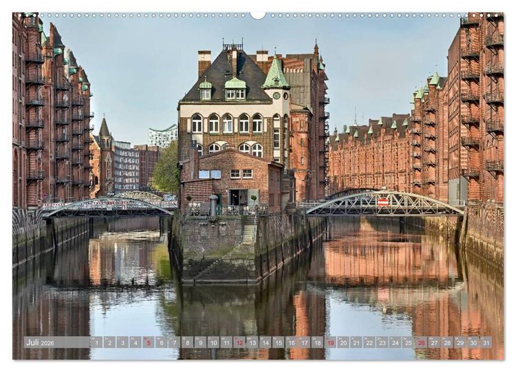 Produktbild: Hamburg Stadt an der Alster und Elbe (Wandkalender 2026 DIN A2 quer), CALVENDO Monatskalender