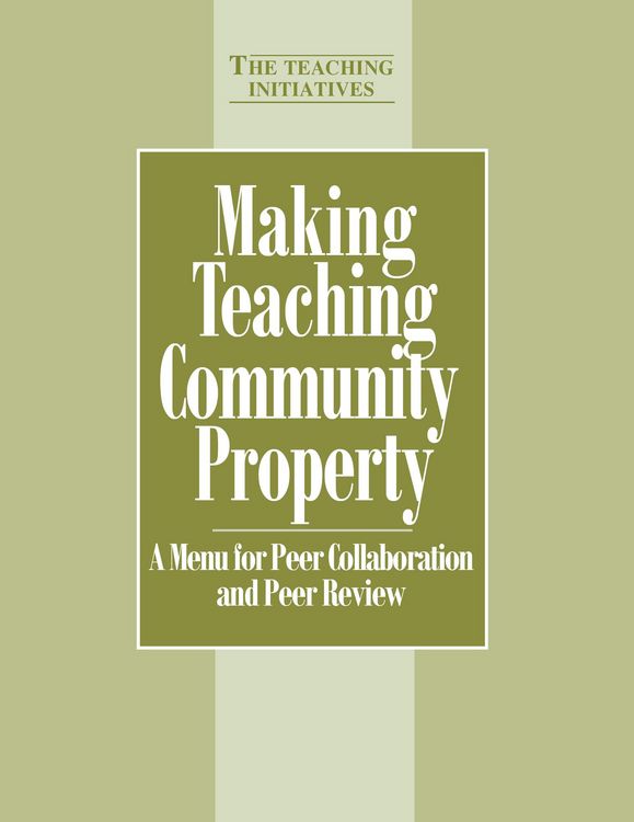 Produktbild: Making Teaching Community Property