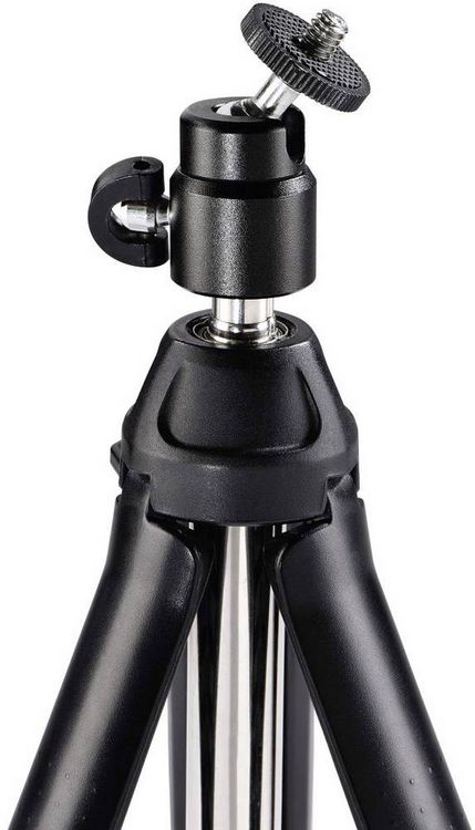 Produktbild: Hama Multi \"4in1\" Tischstativ 1/4 Zoll Arbeitsh&ouml;he=20 - 90 cm Schwarz inkl. Smartphonehalter