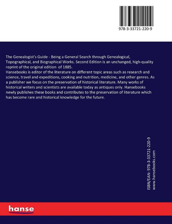 Produktbild: The Genealogist's Guide