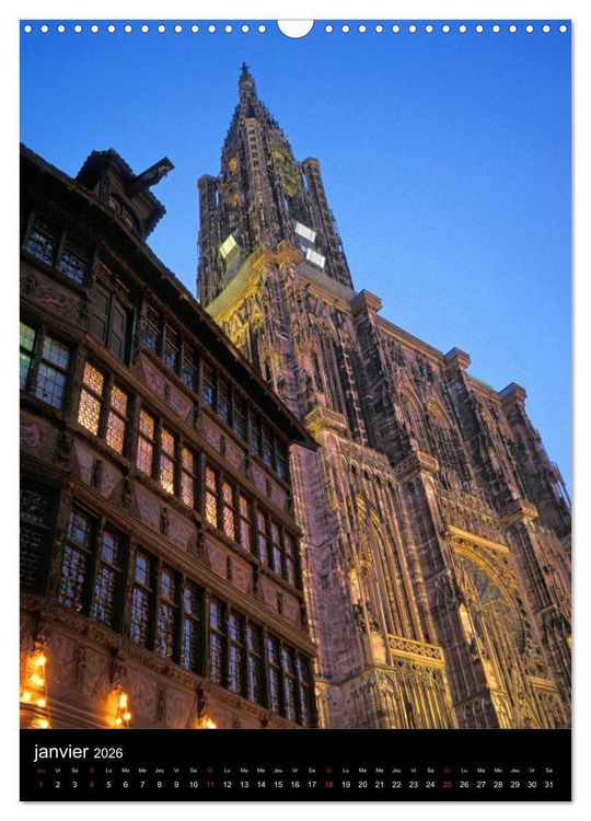 Produktbild: Collection Ville STRASBOURG (Calendrier mural 2026 DIN A3 horizontal), CALVENDO calendrier mensuel