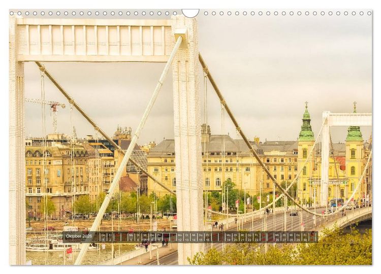 Produktbild: Budapest - Die Stadt an der Donau (Wandkalender 2026 DIN A3 quer), CALVENDO Monatskalender