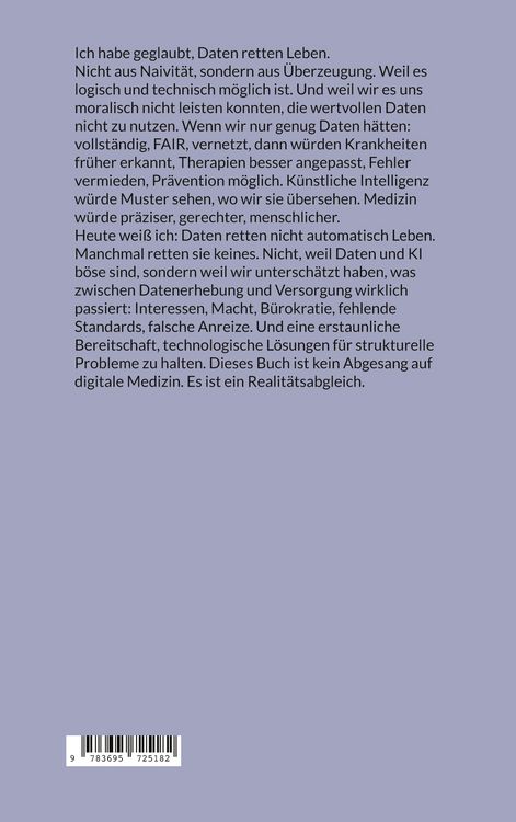 Produktbild: Ich habe geglaubt, Daten retten Leben