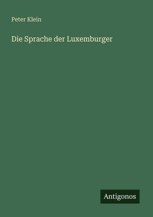 Produktbild: Die Sprache der Luxemburger
