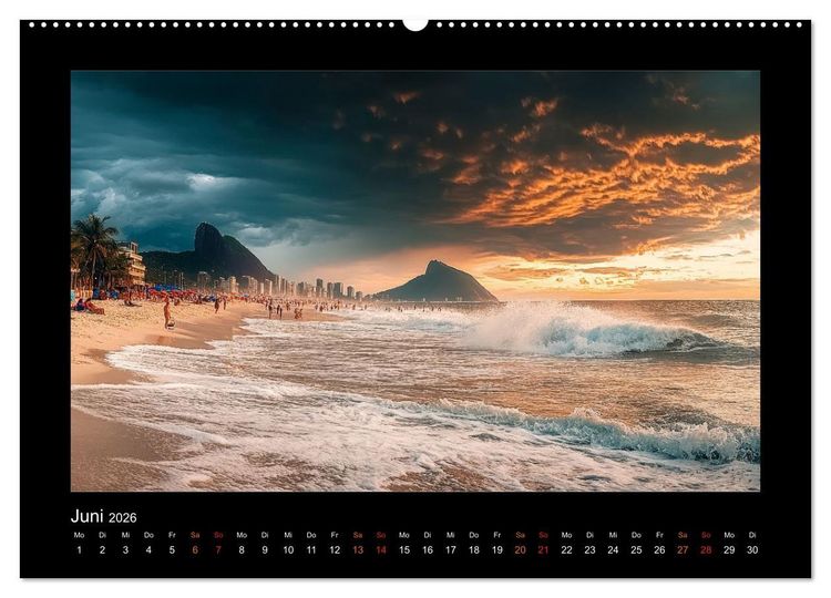 Produktbild: Brasilien - Natur, Kultur und Lebensfreude (Wandkalender 2026 DIN A2 quer), CALVENDO Monatskalender