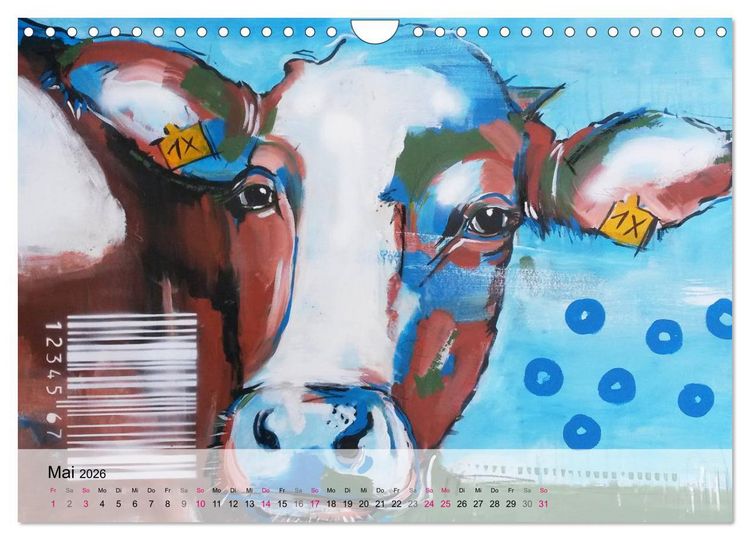 Produktbild: Kunst-Kalender von Stefanie Rogge (Wandkalender 2026 DIN A4 quer), CALVENDO Monatskalender