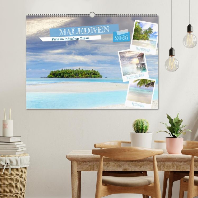 Produktbild: Malediven, Perle im Indischen Ozean (Wandkalender 2026 DIN A2 quer), CALVENDO Monatskalender