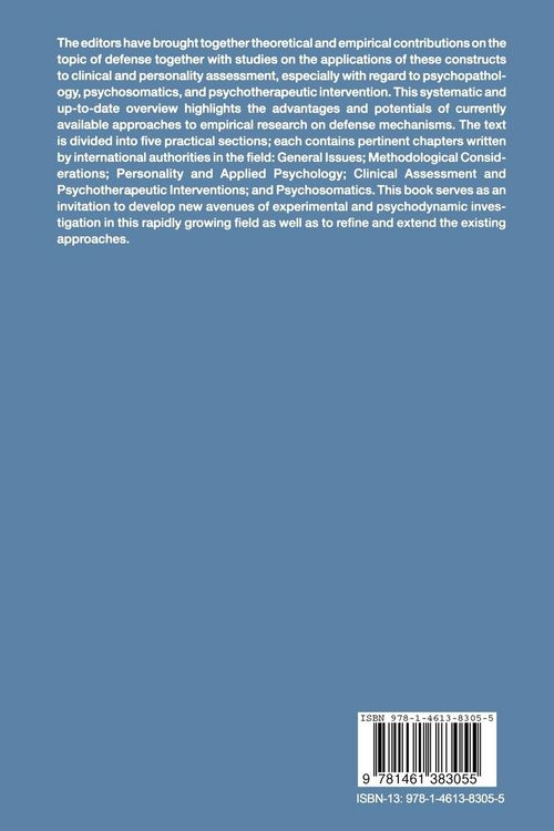 Produktbild: The Concept of Defense Mechanisms in Contemporary Psychology