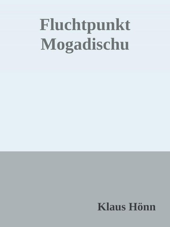 Produktbild: Fluchtpunkt Mogadischu