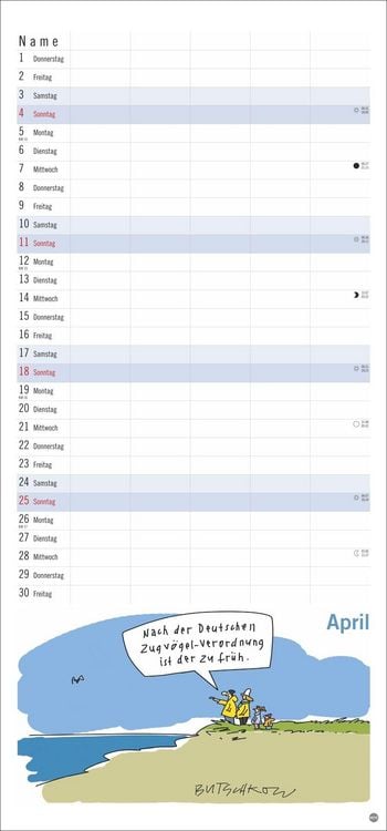 Produktbild: Peter Butschkow: Familienplaner 2027