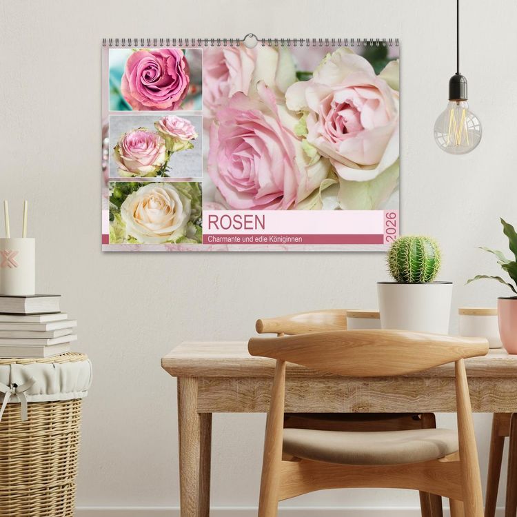 Produktbild: Rosen. Charmante und edle K&ouml;niginnen (Wandkalender 2026 DIN A3 quer), CALVENDO Monatskalender