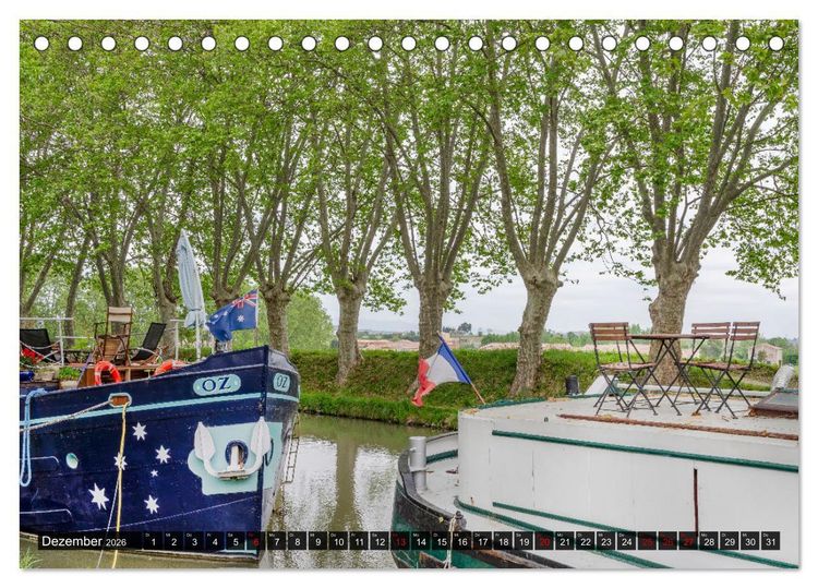 Produktbild: Der K&ouml;nigliche Kanal. Die Wasserstra&szlig;e im Languedoc (Tischkalender 2026 DIN A5 quer), CALVENDO Monatskalender