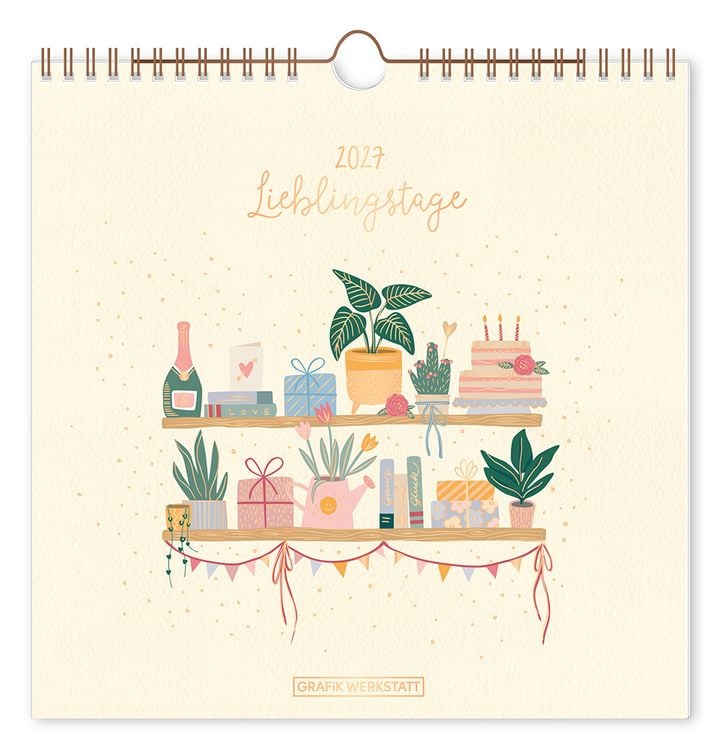 Produktbild: Wandkalender quadratisch 2027 Lieblingstage