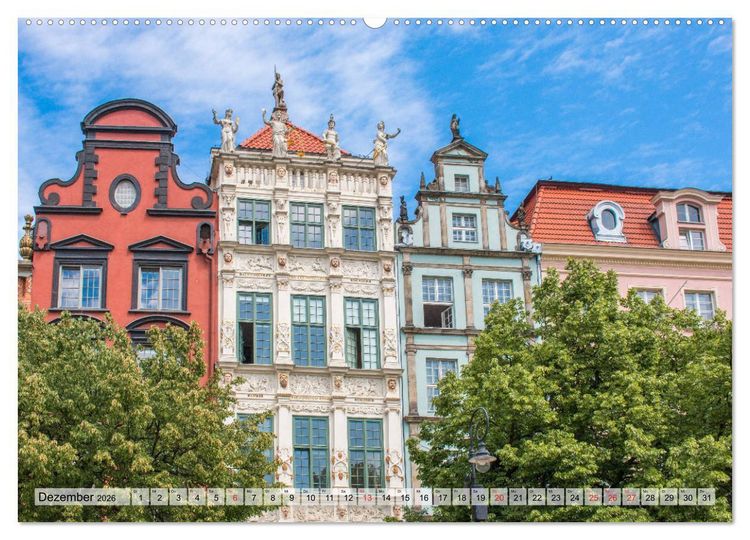 Produktbild: Danzig - Polnische Hansestadt (Wandkalender 2026 DIN A2 quer), CALVENDO Monatskalender