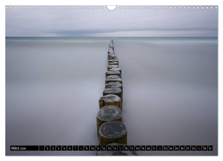 Produktbild: Binz Zingst 2026 (Wandkalender 2026 DIN A3 quer), CALVENDO Monatskalender