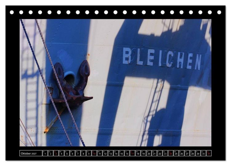 Produktbild: Rund um den Hamburger Hafen (Tischkalender 2027 DIN A5 quer), CALVENDO Monatskalender
