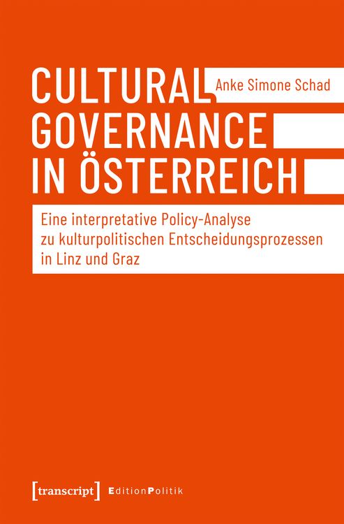 Produktbild: Cultural Governance in &Ouml;sterreich