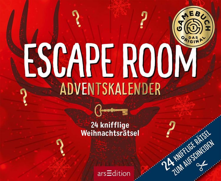 24 knifflige Weihnachtsrätsel. Escape Room Adventskalender