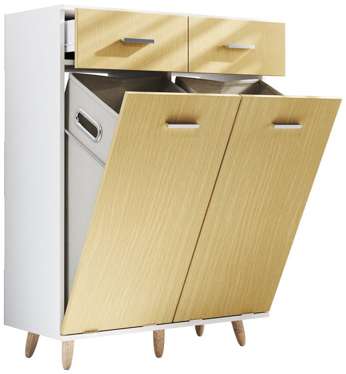 Produktbild: W&auml;scheschrank W&auml;schetruhe W&auml;schebox Landos L