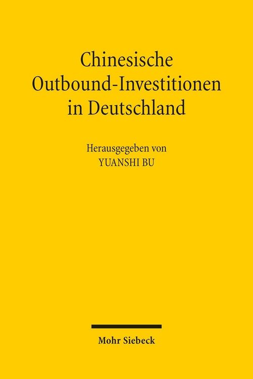 Produktbild: Chinesische Outbound-Investitionen in Deutschland