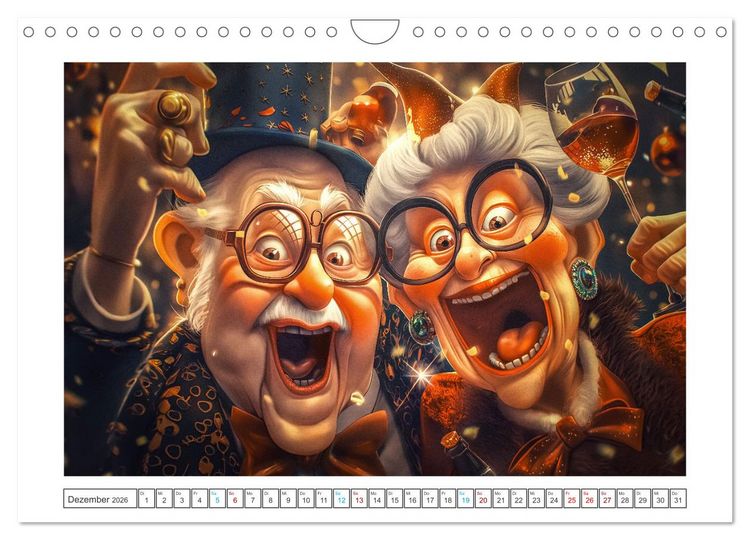 Produktbild: Alt, aber nicht leise (Wandkalender 2026 DIN A4 quer), CALVENDO Monatskalender