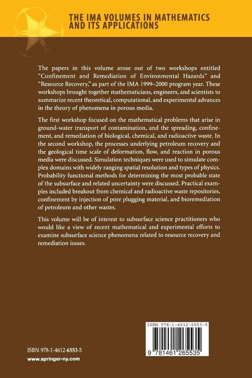 Produktbild: Resource Recovery, Confinement, and Remediation of Environmental Hazards