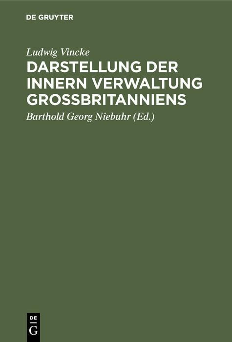 Produktbild: Darstellung der innern Verwaltung Gro&szlig;britanniens