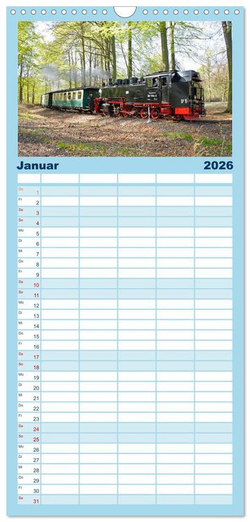 Produktbild: Familienplaner 2026 - Ostseeinseln R&uuml;gen, Hiddensee, Ummanz mit 5 Spalten (Wandkalender, 21 x 45 cm) CALVENDO
