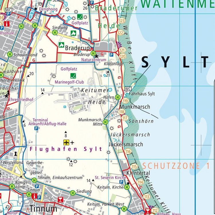 Produktbild: Sylt, Wander-, Rad- und Freizeitkarte 1:35.000, freytag & berndt, WKD 3759
