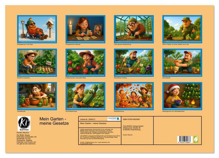 Produktbild: Mein Garten - meine Gesetze (Wandkalender 2026 DIN A2 quer), CALVENDO Monatskalender