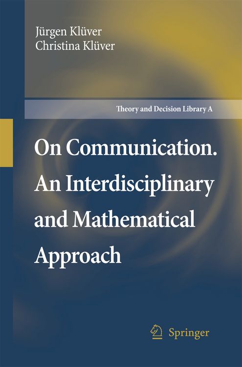 Produktbild: On Communication. An Interdisciplinary and Mathematical Approach