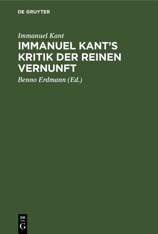 Produktbild: Immanuel Kant&rsquo;s Kritik der reinen Vernunft